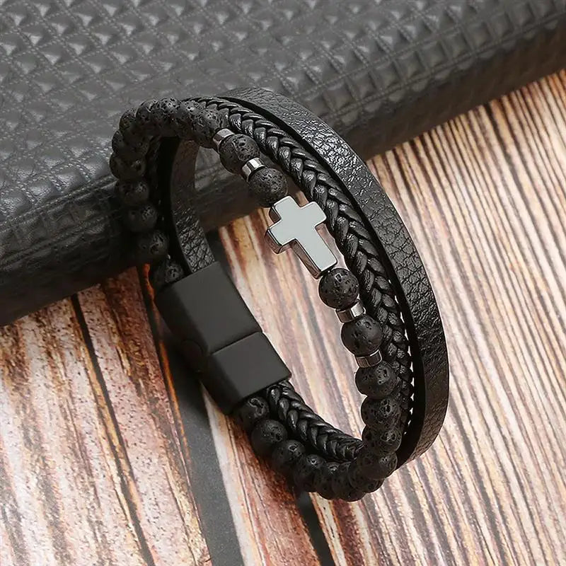 Woven Leather Bracelet