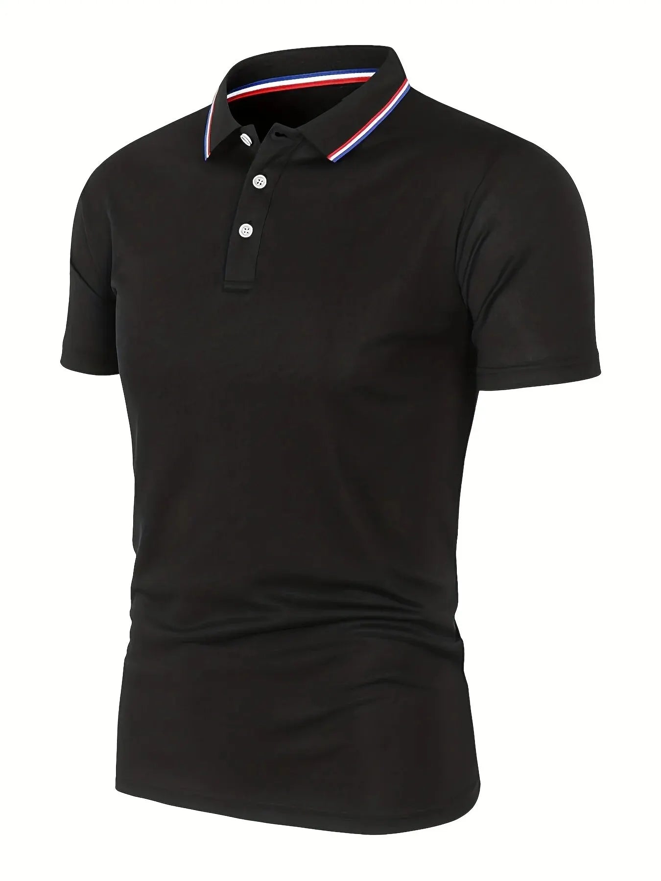 Breeze Comfort Polo — Men's Breathable Solid Short-Sleeve Shirt