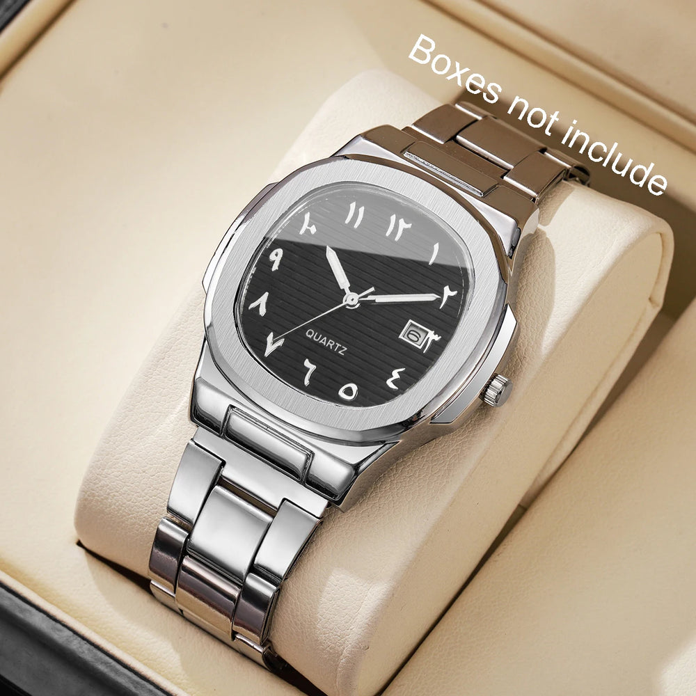Mens Luxury Quartz Business Watch Steel Band