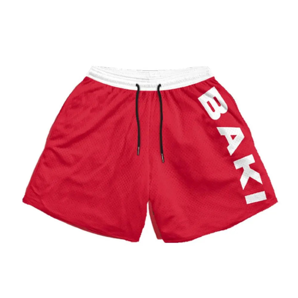 3D Print Sport Shorts — Men's Quick-Dry Gym & Beach Jogger Shorts
