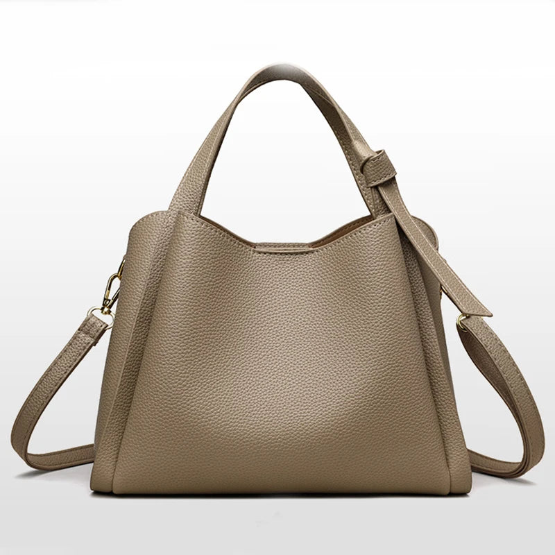 Luxury Handbags Retro Fashion Simple New Large Capacity Bucket Bag
