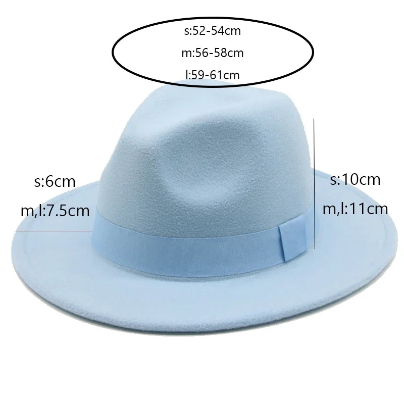 Classic Panama Fedora Hat for Women