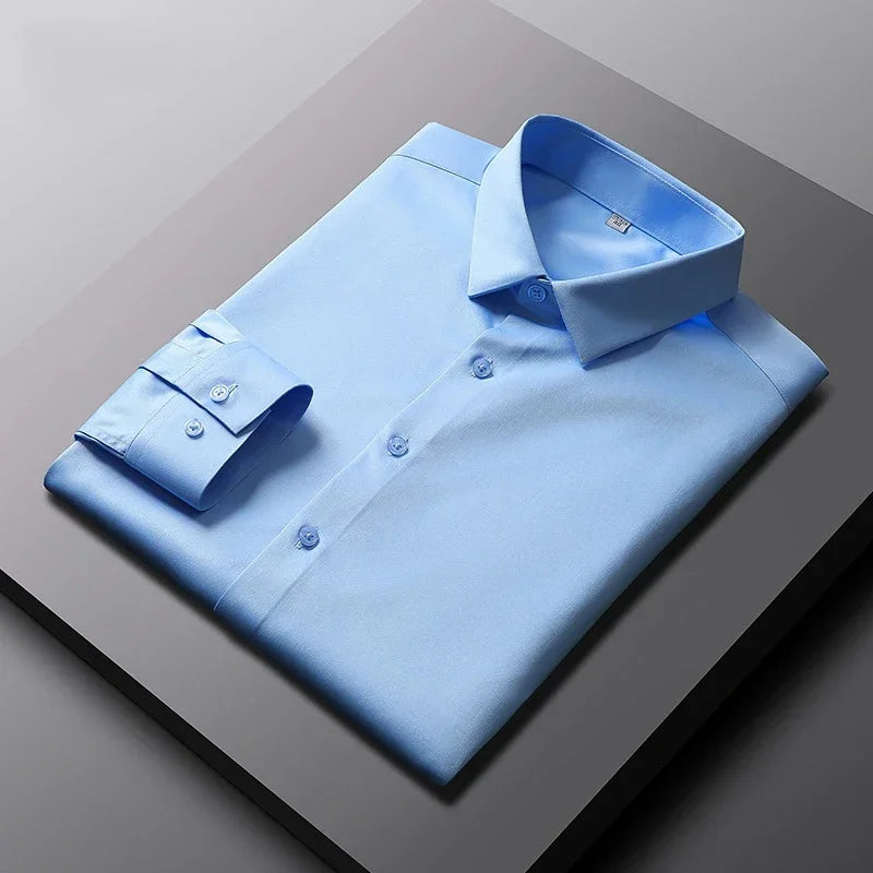 Mens wrinkle free smart shirt