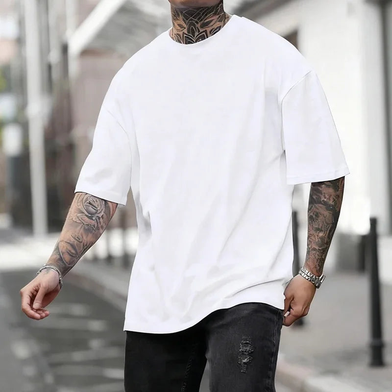 Easy Cotton Tee Mens Jogging Shirt