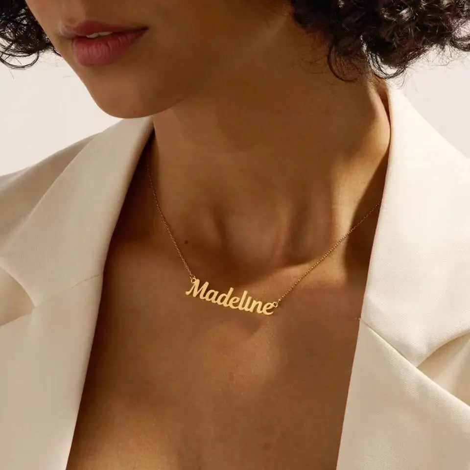 Bespoke Personalised Name Pendant Necklace Gift