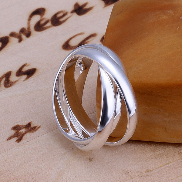 Ladies Wedding Beautiful Charm Fashion Women 925 Sterling Silver Rings Jewelry Cute Lover Gift
