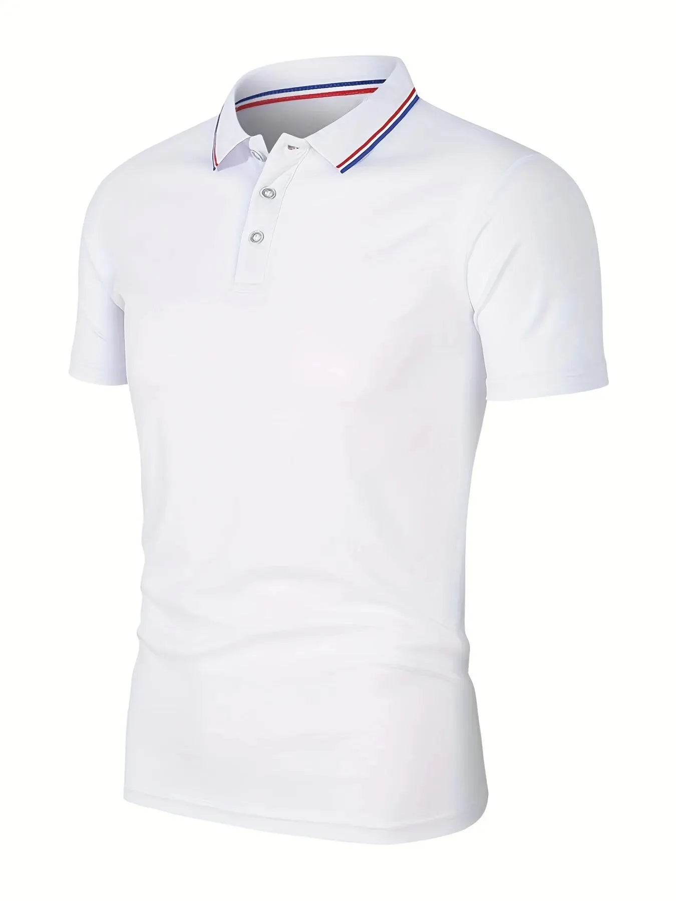 Breeze Comfort Polo — Men's Breathable Solid Short-Sleeve Shirt