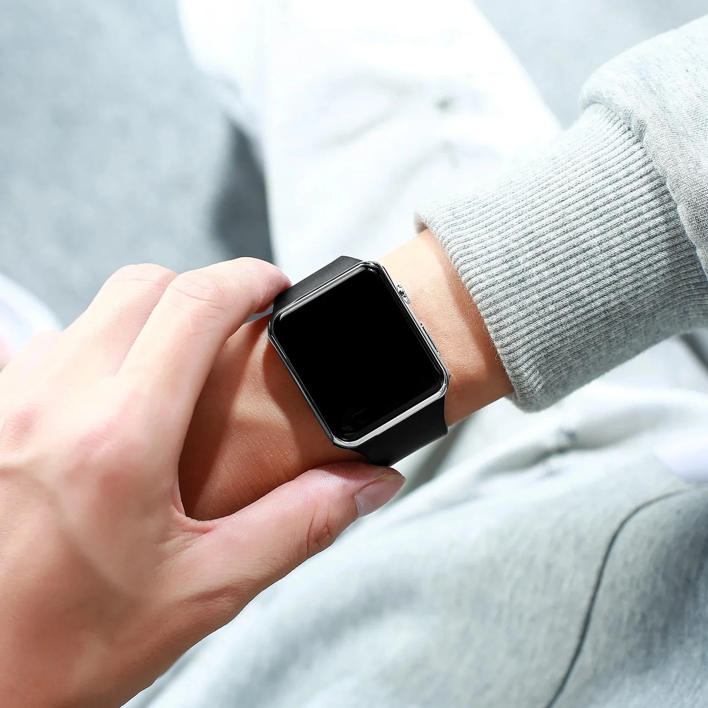 LED Digital Sport Watch — Unisex Silicone Band Casual Watch