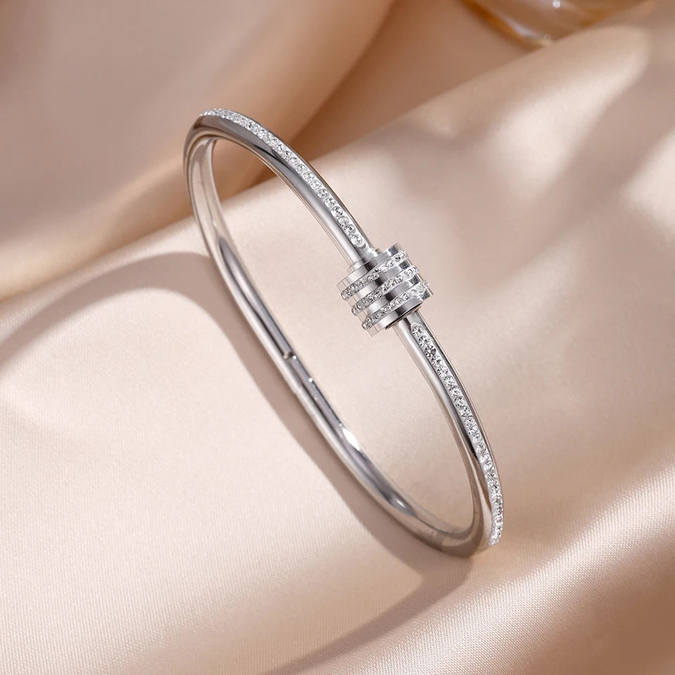 Zirconia Bangle Set