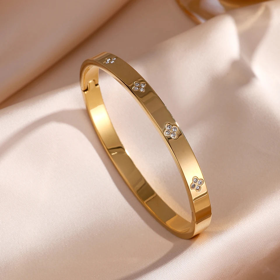 Zirconia Bangle Set