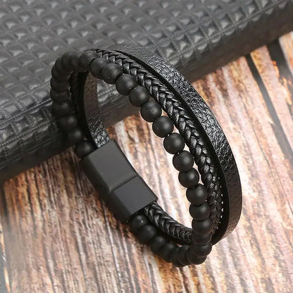 Woven Leather Bracelet