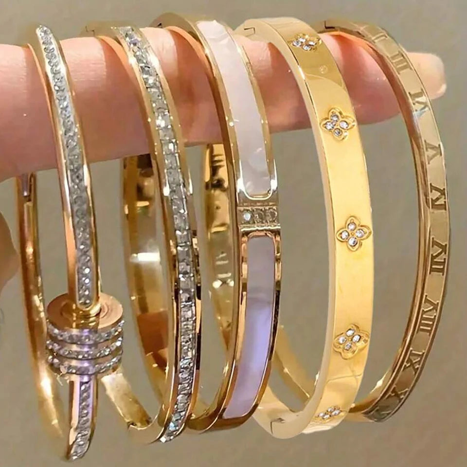 Zirconia Bangle Set