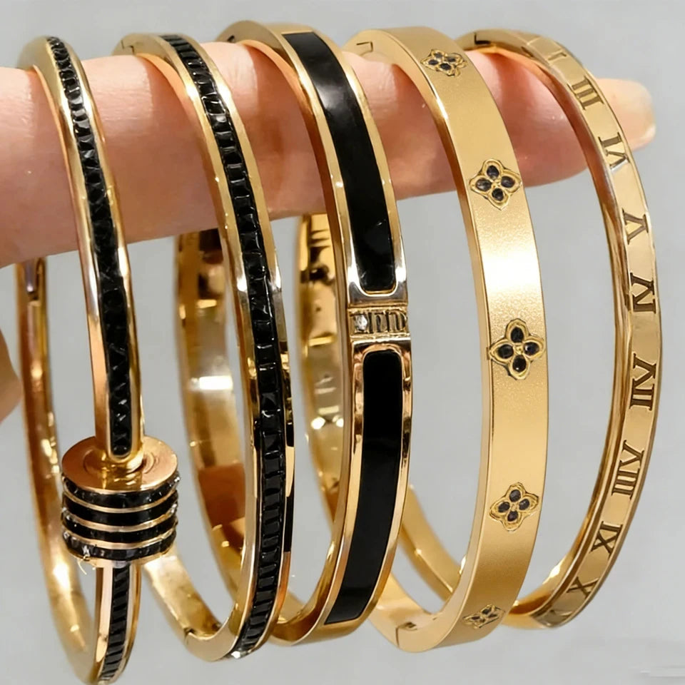 Zirconia Bangle Set