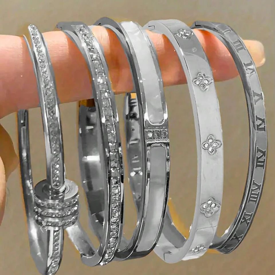 Zirconia Bangle Set