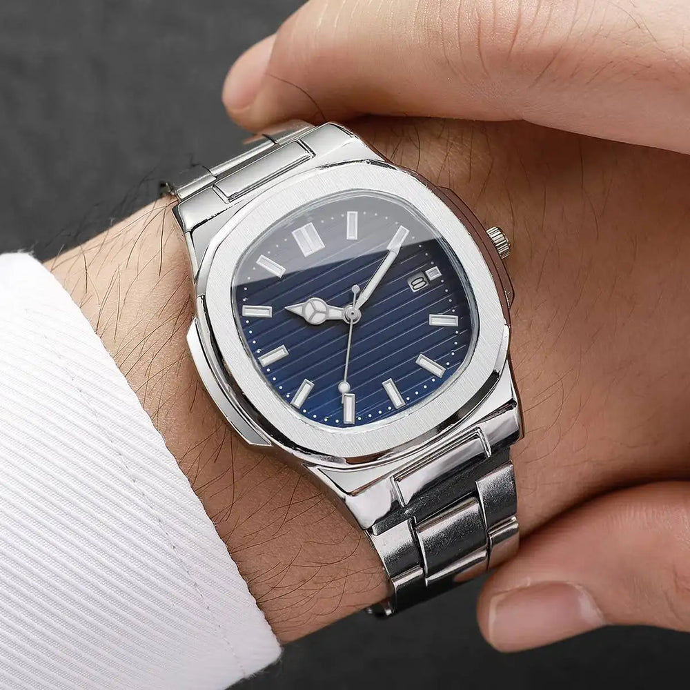 Mens Luxury Quartz Business Watch Steel Band