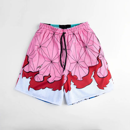 3D Print Sport Shorts — Men's Quick-Dry Gym & Beach Jogger Shorts