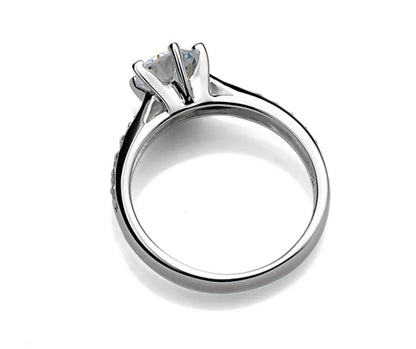 Sterling Silver Plated CZ Ring