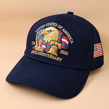 Washed Cotton Eagle Print Trucker Hat — Unisex Adjustable Baseball Cap