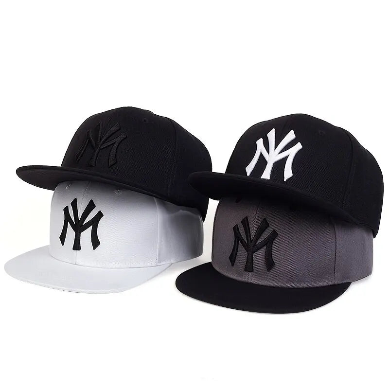 Letter Embroidered Baseball Cap — Unisex Adjustable Hip-Hop Hat