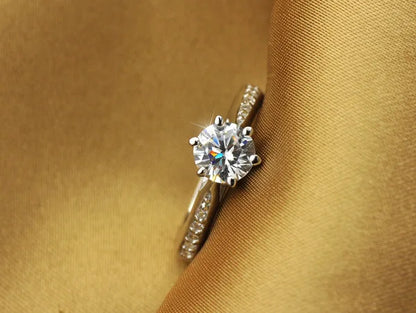 Sterling Silver Plated CZ Ring