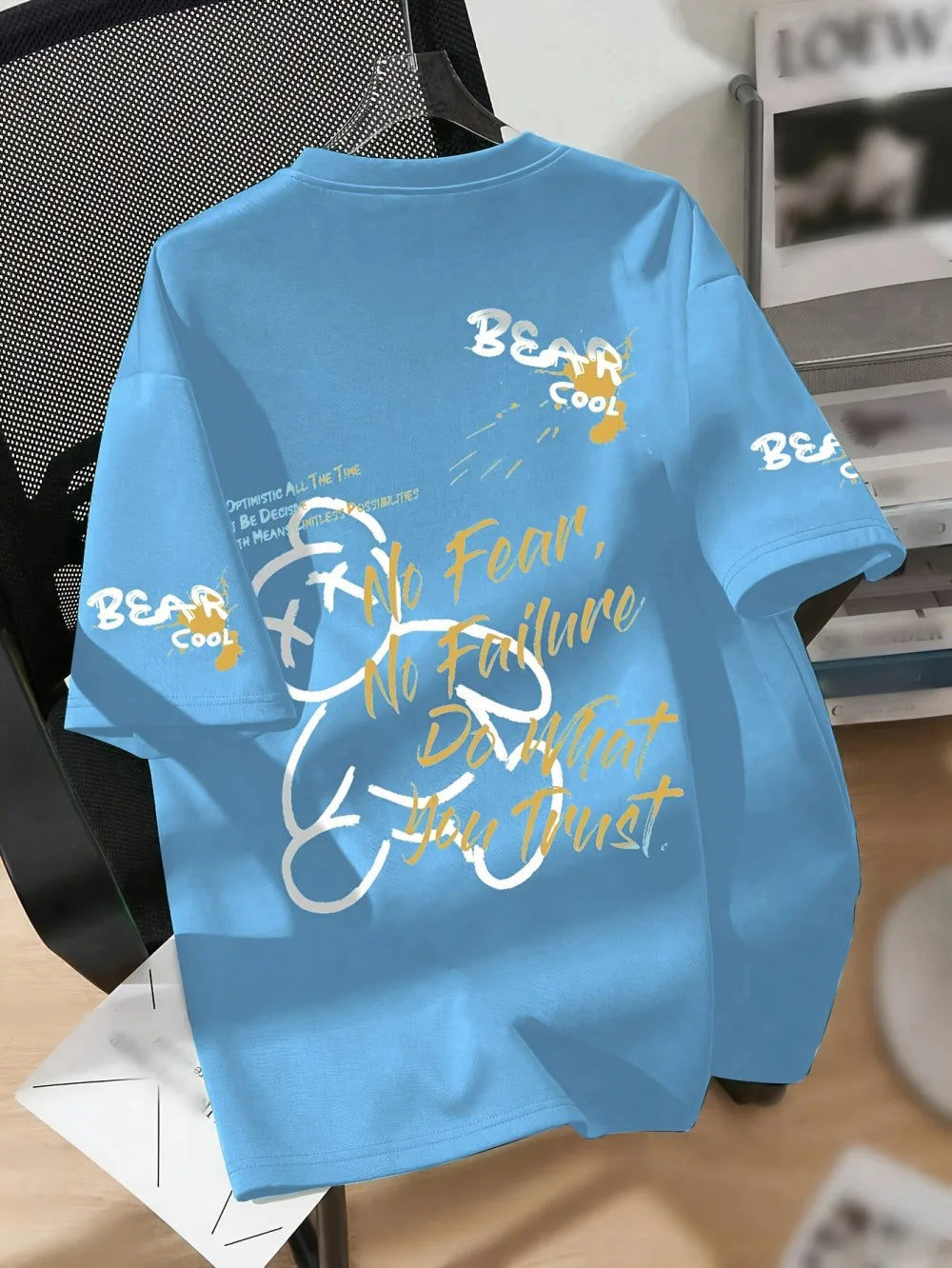 Cartoon Bear Print Tee