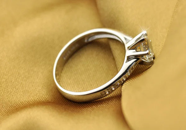Sterling Silver Plated CZ Ring