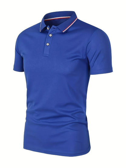 Breeze Comfort Polo — Men's Breathable Solid Short-Sleeve Shirt