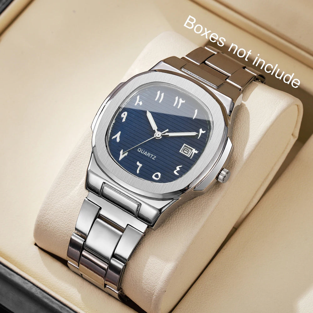 Mens Luxury Quartz Business Watch Steel Band