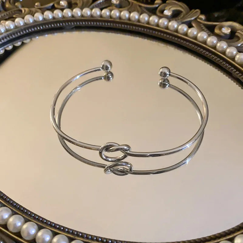 Woven Steel Cuff Bracelet