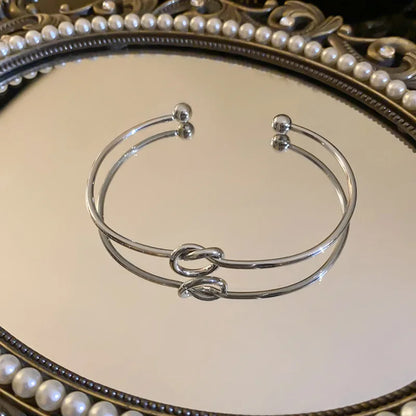 Woven Steel Cuff Bracelet
