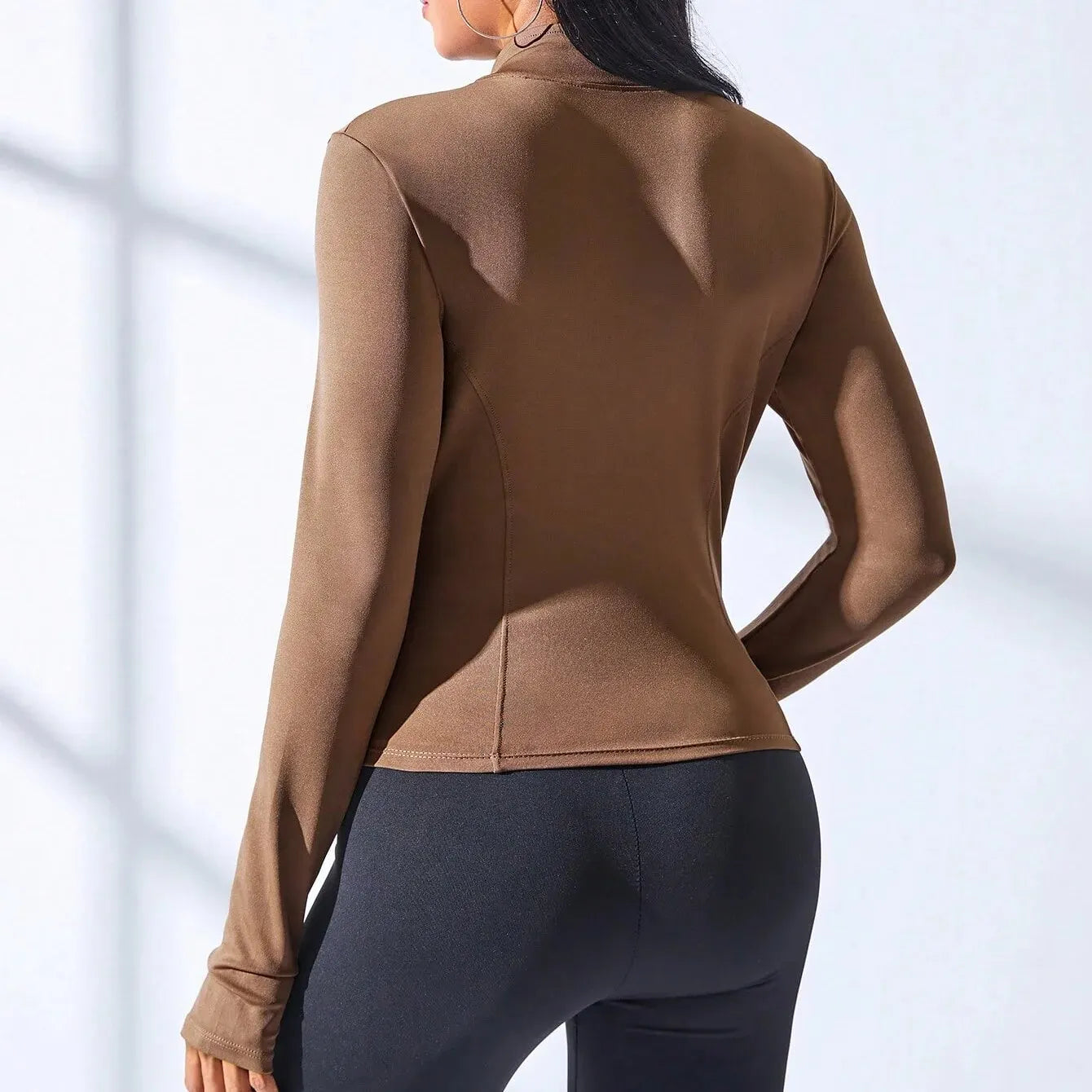 Sculpt & Move Zip-Up Yoga Jacket — Women's Slim Fit Sports Coat