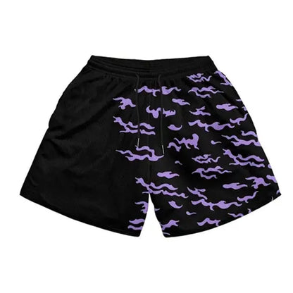 3D Print Sport Shorts — Men's Quick-Dry Gym & Beach Jogger Shorts
