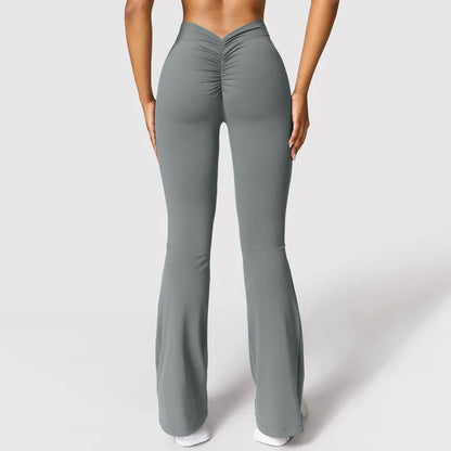 Booty-Lift V-Back Leggings — Women's High-Waist Gym Pants