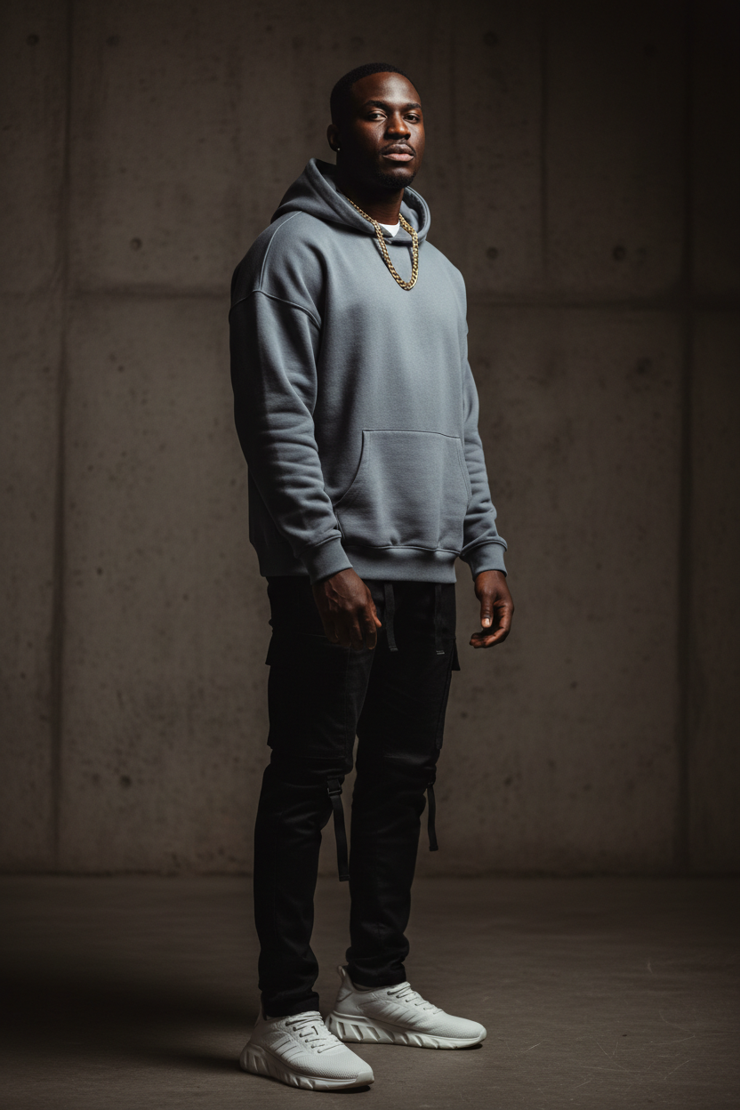 Man Concrete Wall Hoodie