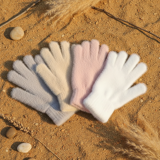Plush Mink Velvet Winter Gloves