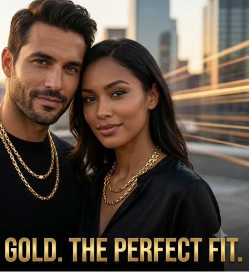 18k gold plated Necklace for men/women