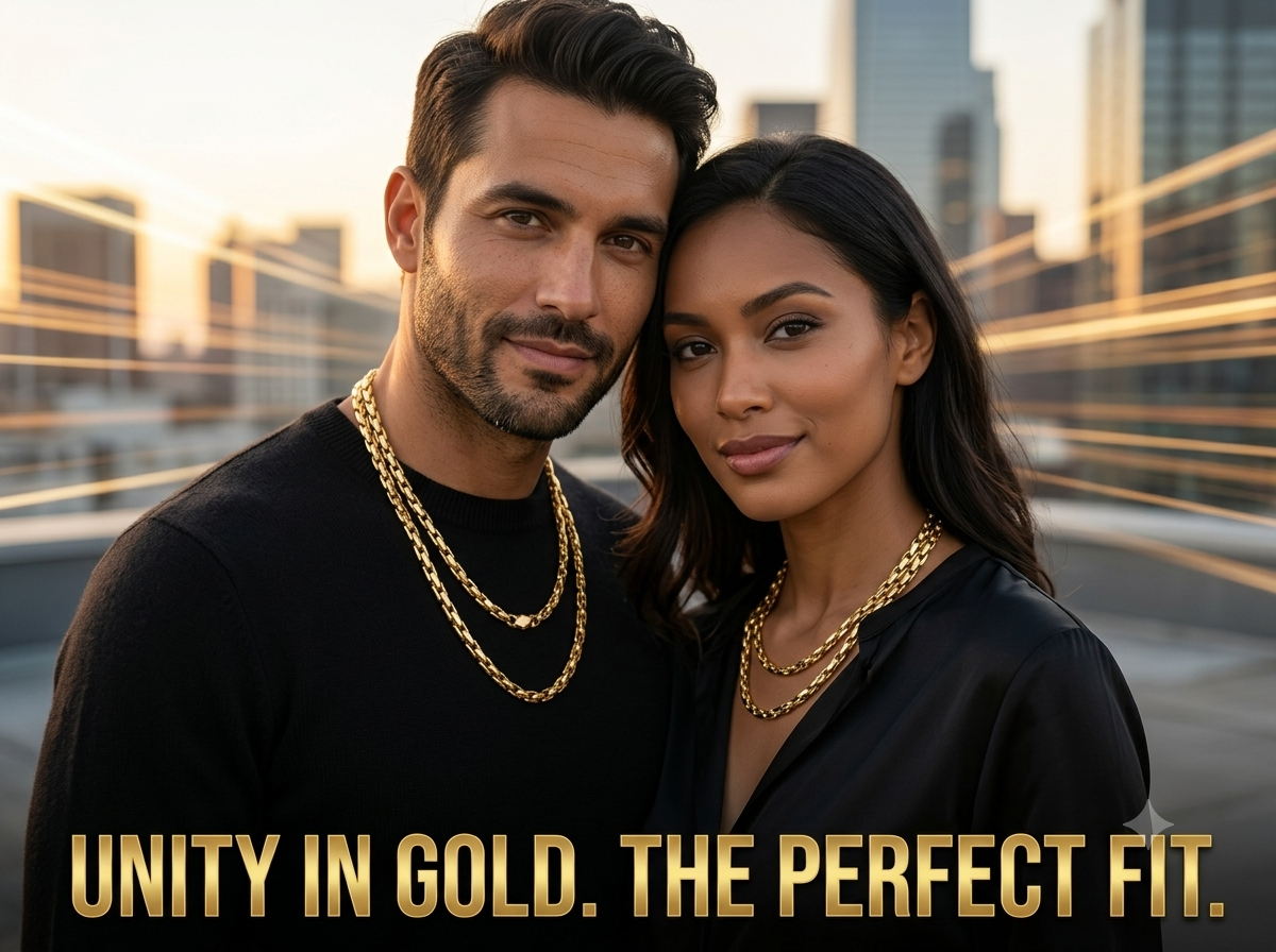 18k gold plated Necklace for men/women