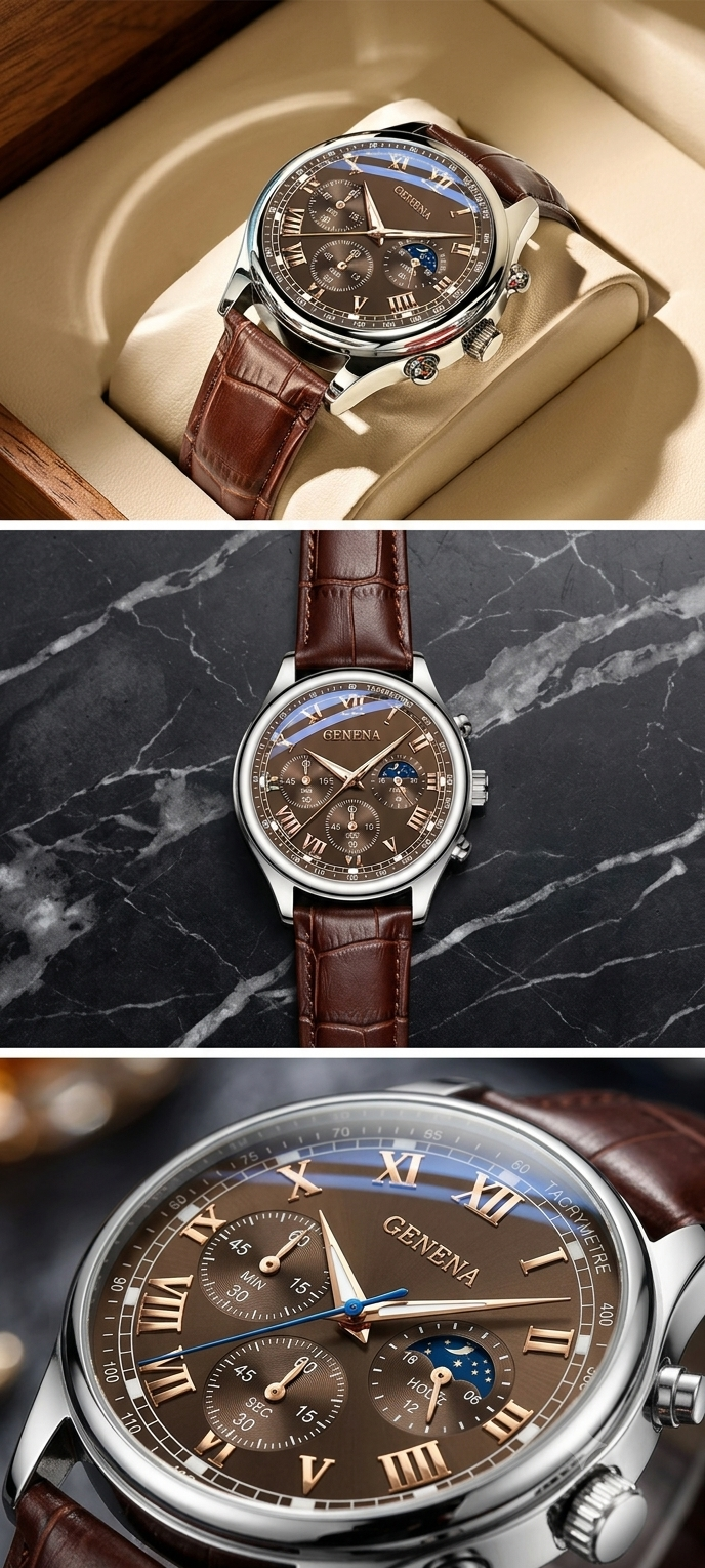The GENENA Chronograph | The Signature Gentleman's Timepiece