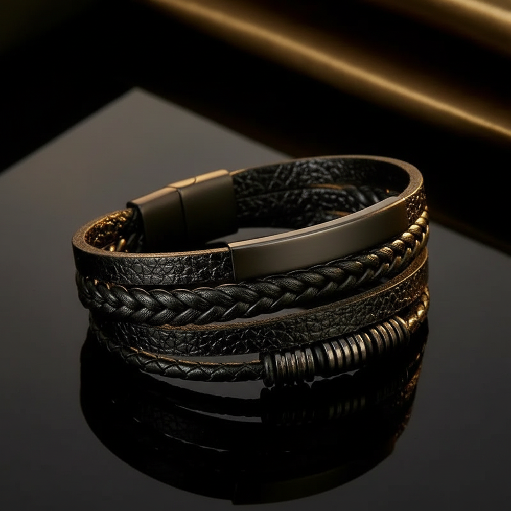 Woven Leather Bracelet